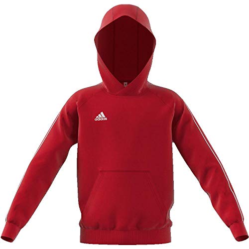 Adidas Core18 Hoody Sudadera con Capucha, Unisex Niños, Rojo (Power Red/White), 11-12 años (Size : 152)