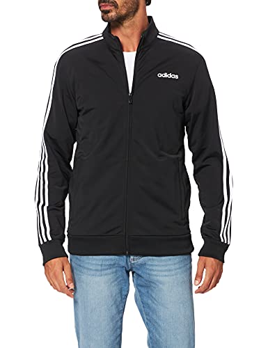 adidas E 3S TT TRIC Caqueta con Cremallera, Hombre, Negro (Black/White), M