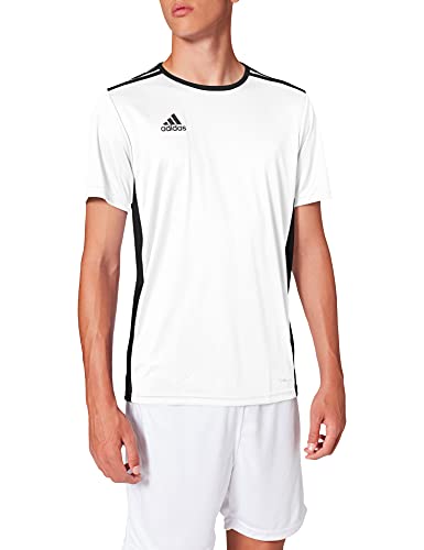 Adidas Entrada 18 JSY - Camiseta para Hombre, Blanco (White/ Black), M