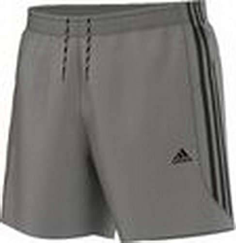 adidas ESS 3S Chelsea - Pantalón corto para hombre, color gris / negro, talla L