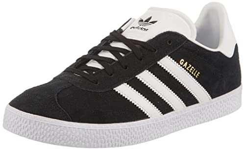 ADIDAS Gazelle J, Zapatillas Unisex Adulto, Negro (Core Black/Footwear White/Gold Metallic 0), 38 EU