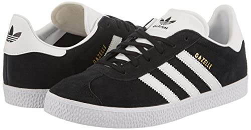 ADIDAS Gazelle J, Zapatillas Unisex Adulto, Negro (Core Black/Footwear White/Gold Metallic 0), 38 EU