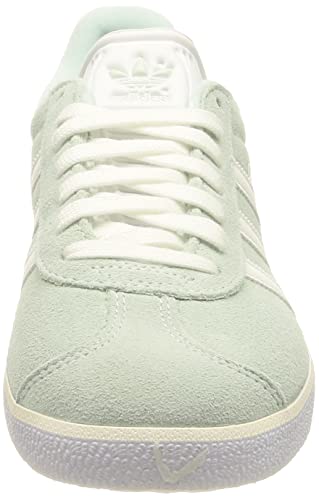 adidas Gazelle, Sneaker Mujer, Halo Mint/Core White/Silver Metallic, 38 2/3 EU
