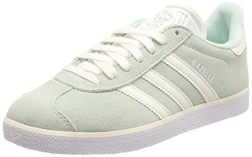 adidas Gazelle, Sneaker Mujer, Halo Mint/Core White/Silver Metallic, 38 2/3 EU