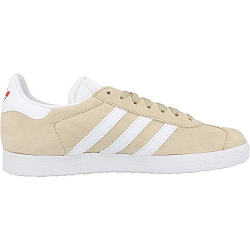 Adidas Gazelle W, Zapatillas de Deporte Mujer, Lino (Savannah/FTWR White/Glory Red), 36 2/3 EU