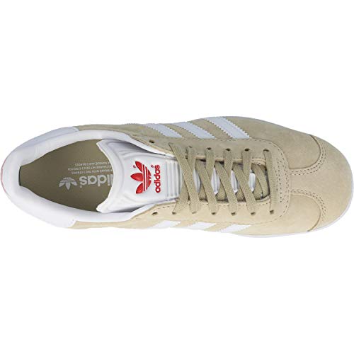 Adidas Gazelle W, Zapatillas de Deporte Mujer, Lino (Savannah/FTWR White/Glory Red), 36 2/3 EU