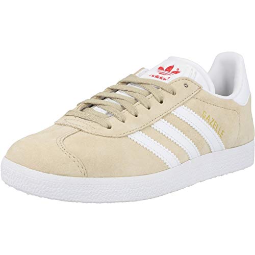 Adidas Gazelle W, Zapatillas de Deporte Mujer, Lino (Savannah/FTWR White/Glory Red), 36 2/3 EU