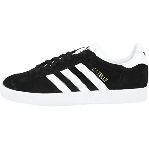 adidas Gazelle, Zapatillas de Deporte Unisex Adulto, Negro Black, 43 1/3 EU