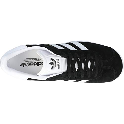 adidas Gazelle, Zapatillas de Deporte Unisex Adulto, Negro Black, 43 1/3 EU