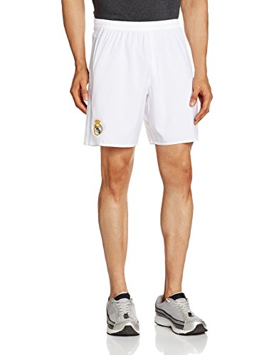 adidas Heimshorts Real Madrid Replica Pantalón Corto Primera equipación, Hombre, Blanco/Gris, 128