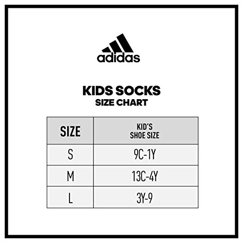 adidas Kids-Girl'S Superlite No Show Socks (6-Pair) Calcetines Extra Cortos, Blanco, Coral y Azul Claro, L (Pack de 6) para Niñas