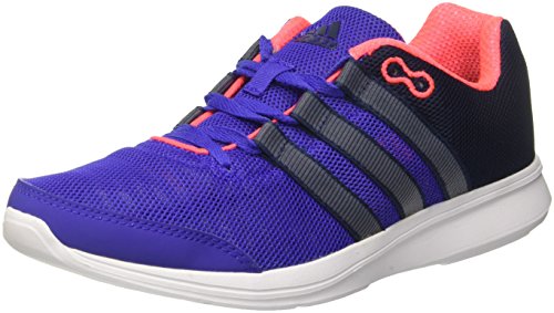 adidas Lite Runner W, Zapatillas Mujer, Azul Marino/Gris/Rosa, 37 1/3