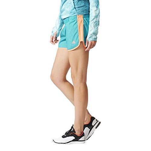 adidas M10 Short Perf - Pantalón Corto para Mujer, Color Blanco, Talla XS3