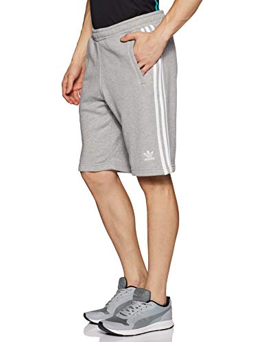 adidas Originals 3-Stripe Sht H Pantalones Cortos de Deporte, Hombre, Gris (Medium Grey Heather), XS