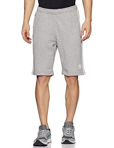 adidas Originals 3-Stripe Sht H Pantalones Cortos de Deporte, Hombre, Gris (Medium Grey Heather), XS