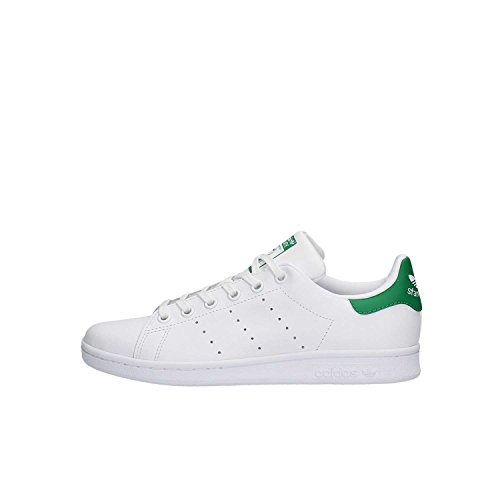 adidas Originals Stan Smith, Zapatillas, Blanco (Footwear White/Footwear White/Green 0), 38 EU