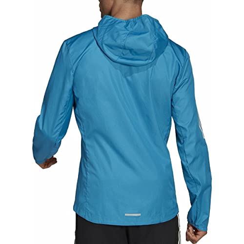 adidas Own The Run JKT Jacket, Sonic Aqua, S Mens