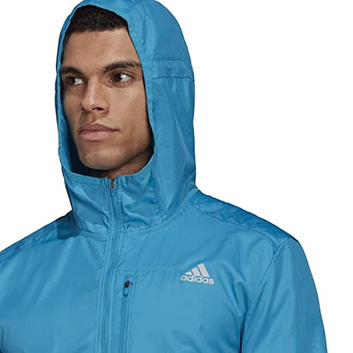 adidas Own The Run JKT Jacket, Sonic Aqua, S Mens