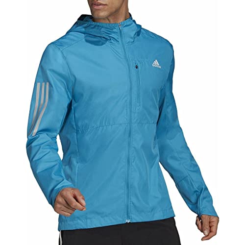 adidas Own The Run JKT Jacket, Sonic Aqua, S Mens