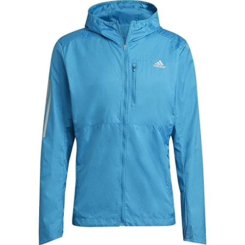 adidas Own The Run JKT Jacket, Sonic Aqua, S Mens