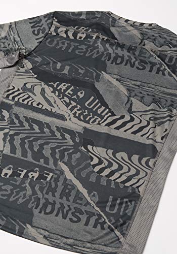 adidas Own The Run tee Camiseta de Manga Corta, Hombre, Grey Four f17/Black, L