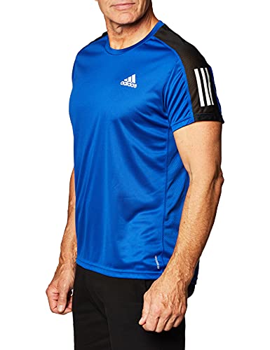 adidas Own The Run tee Camiseta, Hombre, azurea/refsil, L