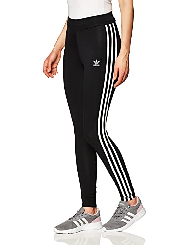 adidas Tres Bds Mallas, Mujer, Negro (Black/White), Tamaño del Fabricante 36