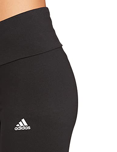 adidas W Lin Leg Leggings, Womens, Black/White, Large