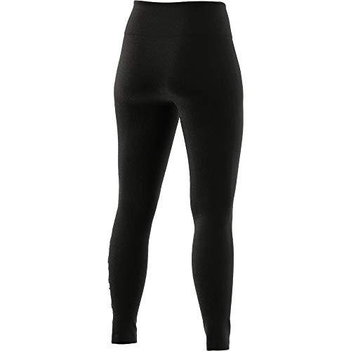 adidas W Lin Leg Leggings, Womens, Black/White, Large