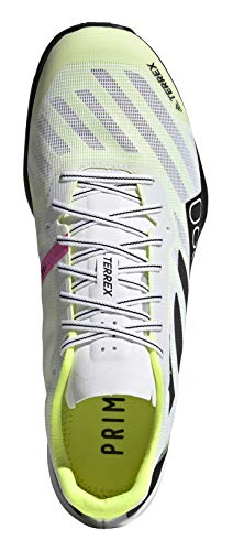 adidas Zapatillas de correr Terrex Speed Pro Trail para hombre, Cloud White/Core Black/Solar Yellow, 42 EU