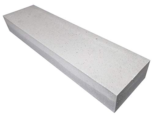 AERZETIX: C53958 - Herramienta de afilado de cuchillos / piedra de afilar / afilador - 200x50x25mm - doble cara - Color gris