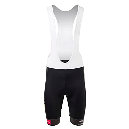 AGU Bibshort Team Jumbo Visma 2021 Hombre, Culotte de Ciclismo con Tirantes para Hombre, Ropa de Ciclismo Oficial del Equipo de Ciclismo Profesional Jumbo Visma - Negro - XL