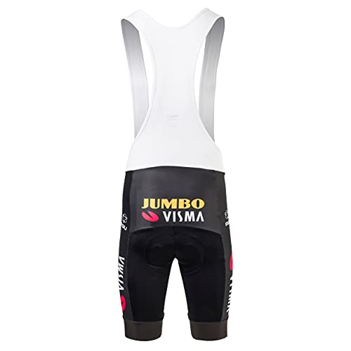 AGU Bibshort Team Jumbo Visma 2021 Hombre, Culotte de Ciclismo con Tirantes para Hombre, Ropa de Ciclismo Oficial del Equipo de Ciclismo Profesional Jumbo Visma - Negro - L