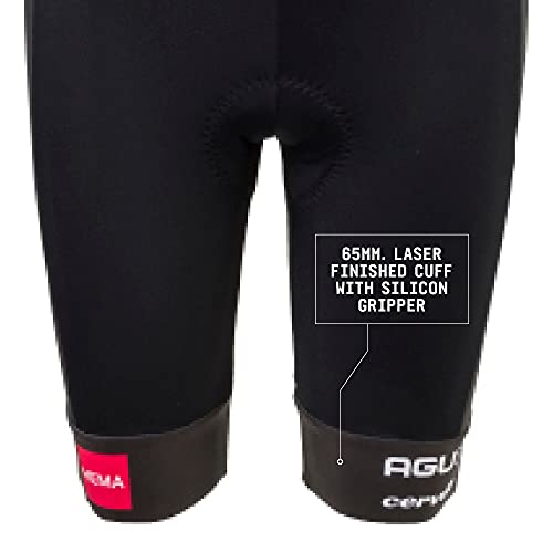 AGU Bibshort Team Jumbo Visma 2021 Mujer, Culotte de Ciclismo con Tirantes para Mujer, Ropa de Ciclismo Oficial del Equipo de Ciclismo Profesional Jumbo Visma - Negro - XXL