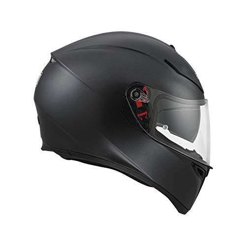 AGV 0301A4MY_002_L K3 SV Solid Casco Moto Integral, Negro Mate, L