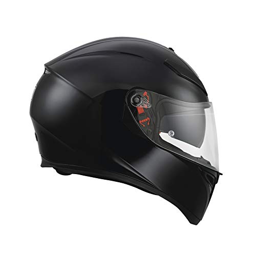 AGV 0301A4MY_003_S K3 SV Solid Casco Moto Integral, Negro, S