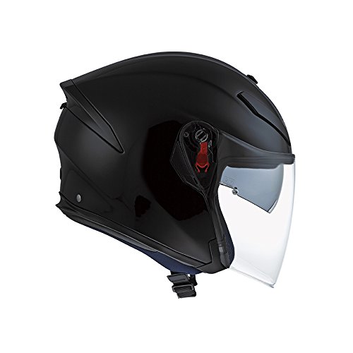 AGV K-5 Solid Casco Moto Jet, Hombre, Negro, XL