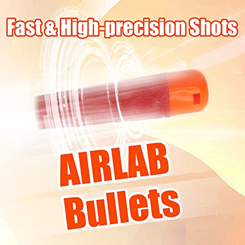 Airlab 120 Flechas de Dardos para Accesorios Nerf, Balas de Recarga de Mega Dardos de 9,5 cm para la Serie N-Strike Mega, Rojo