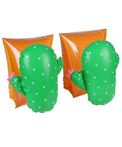AirMyFun Manguitos inflables para niños de 3-6 años, para Piscinas y Playa - Cactus
