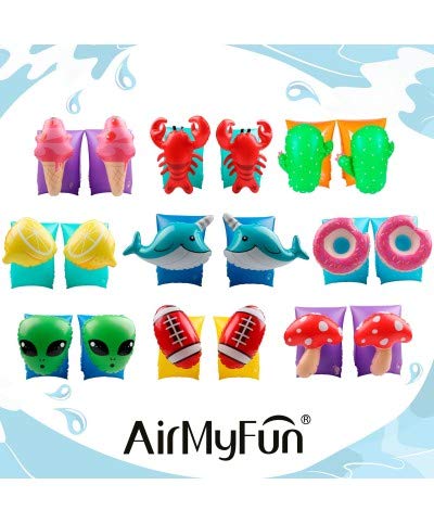 AirMyFun Manguitos inflables para niños de 3-6 años, para Piscinas y Playa - Cactus