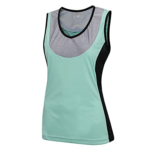 Airtracks Maillot de ciclismo para mujer, sin mangas, Comfort Line – azul – M