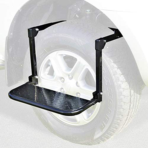 AJMINI Plegable Protector SUV MPV Escaleras de Coches Pasos de Montaje de neumáticos Escalera para Barcos de Techo de vehículos Bicicleta Equipaje Equipaje Coche Automóvil Audi Audi