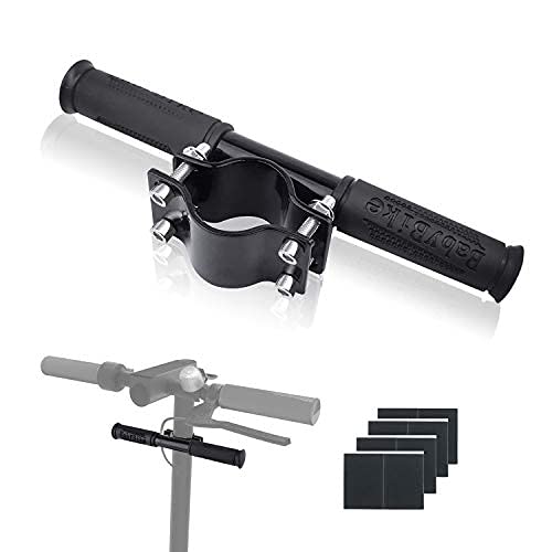 Ajustable Barra de Agarre para Niños, Manillar para Patinete Eléctrico,Aleación de Aluminio Extensor Soporte de Faro GPS para Xiaomi M365/pro (Negro)