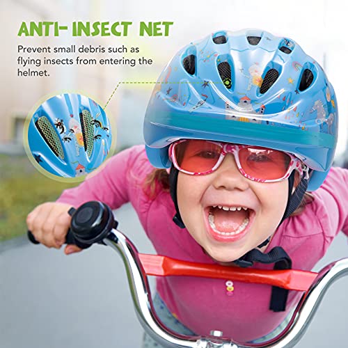 AKASO Casco Niños Casco Bici Niños para1-8 Años, Ajustable Casco Infantil Ligero 200g/ Transpirable para Bicicleta/Patineta/Scooter