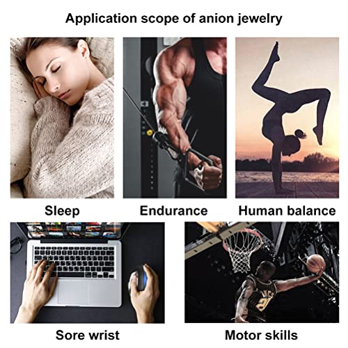 Akemaio Pulsera antiestática Rhombus Inalámbrica Pulsera de silicona Anti estática Balance Anion Ajustable Correa de muñeca para hombres y mujeres