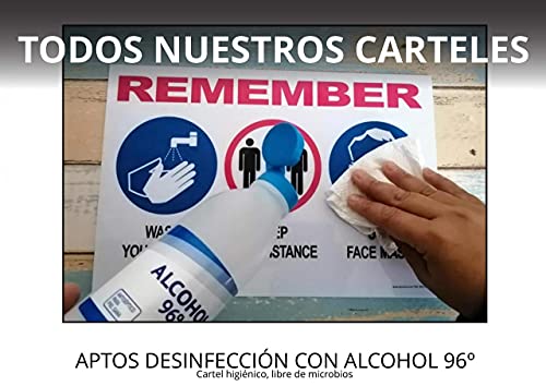 akrocard - Cartel Resistente PVC - LIQUIDACION -Señaletica de informacion - señal Ideal para Colgar y Advertir para comercios, tiendas, locales