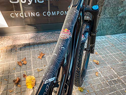 All Mountain Style Protector de Cuadro Extra – Protege tu Bicicleta de posibles arañazos y Golpes, Unisex-Adult, X Red Bull Rampage Blanco