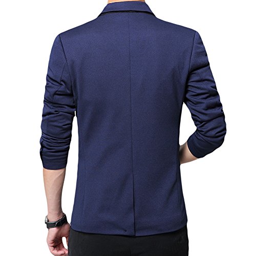 Allthemen Blazer - Chaqueta de Traje para Hombre, diseño Ajustado con botón de veston Blazer para Hombre, Elegante, Formal, para Bodas, Negocios y veladas