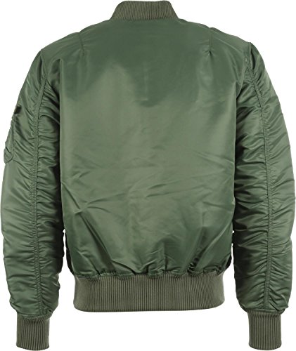 ALPHA INDUSTRIES Flight Jacket|MA-1 VF 59, Verde (Sage Green 01), XXL para Hombre