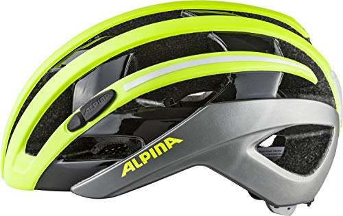 ALPINA Campiglio Casco de Bicicleta, Unisex Adulto, Be Visible, 57-61 cm